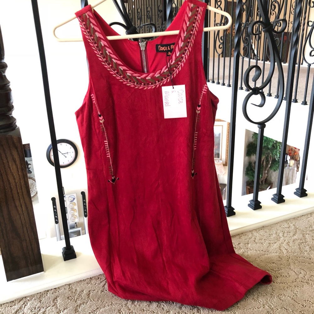 Red Suede Boutique Dress